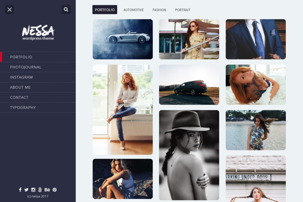 Nessa – Portfolio WP Theme