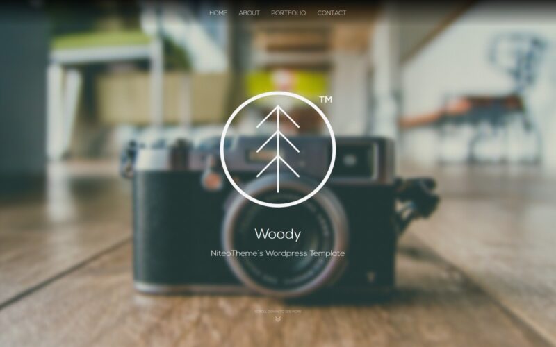 Woody – Minimal Portfolio WP theme